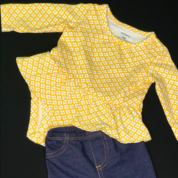 yellow newborn outfit girl